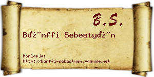 Bánffi Sebestyén névjegykártya